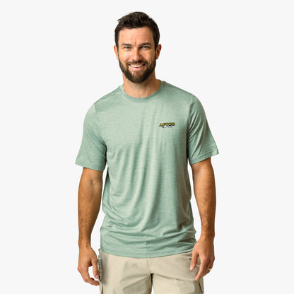 Mens Greetings Short Sleeve Sun Protection Shirt - AFTCO