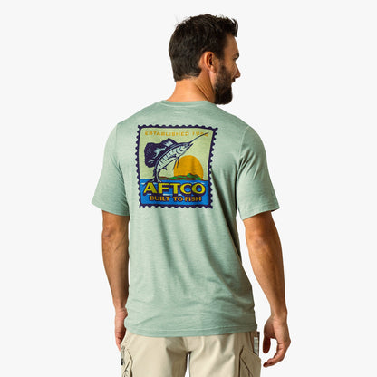 Mens Greetings Short Sleeve Sun Protection Shirt - AFTCO