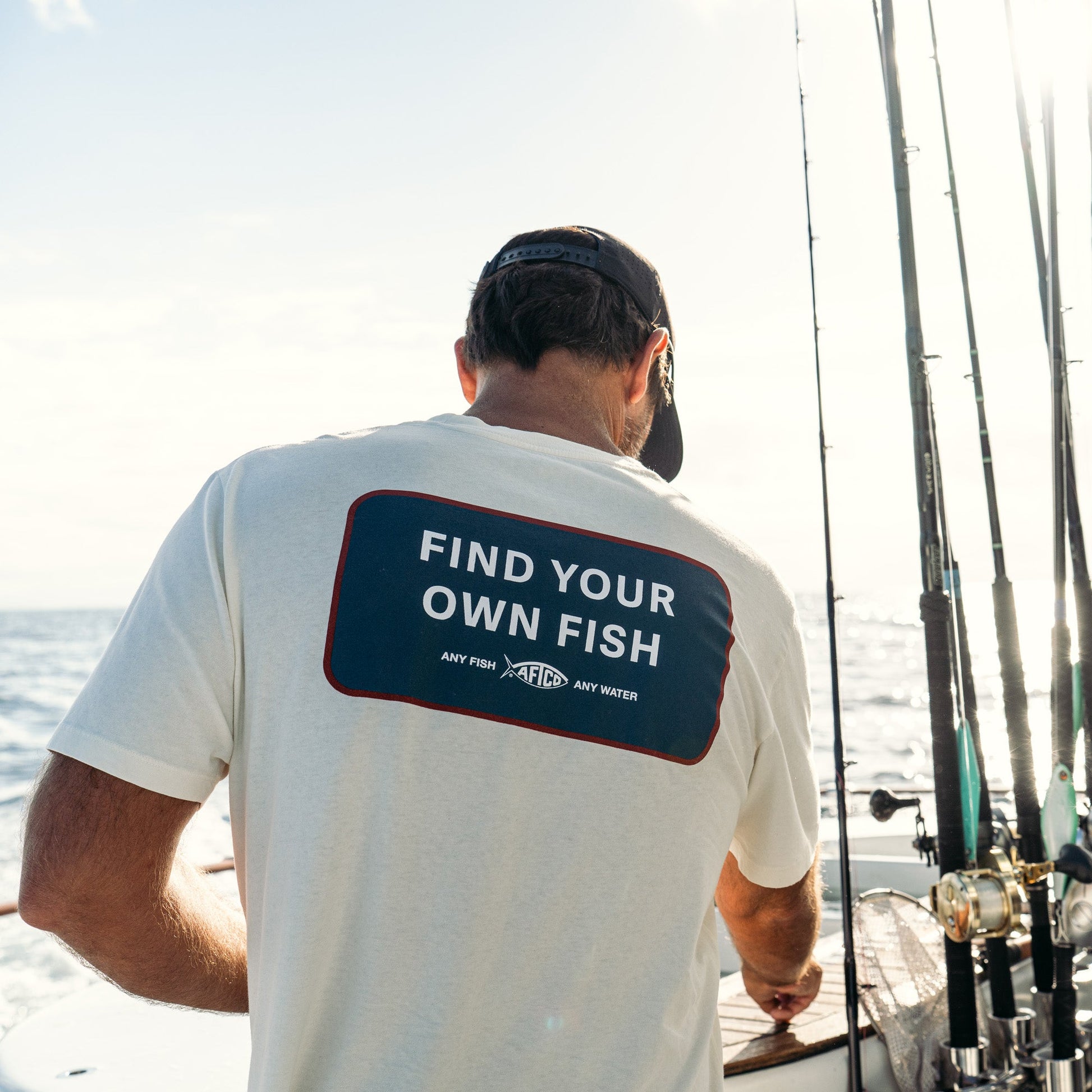 Mens FYOF Short Sleeve Men's Fishing T-Shirt - AFTCO