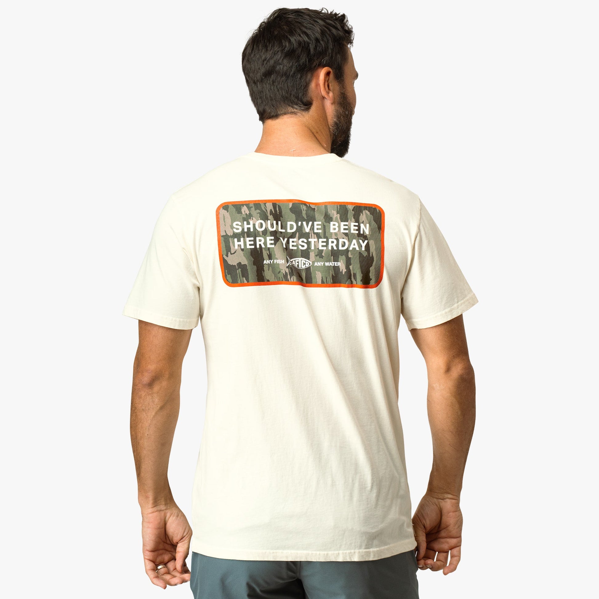 Mens Yesterday Short Sleeve Men's Fishing T-Shirt - AFTCO