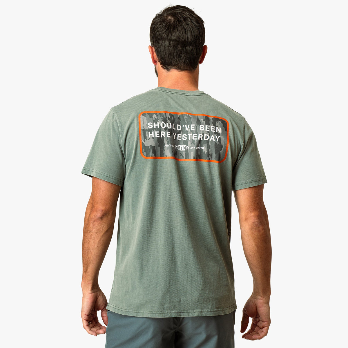 Mens Yesterday Short Sleeve Men's Fishing T-Shirt - AFTCO