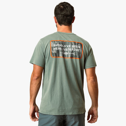 Mens Yesterday Short Sleeve Men's Fishing T-Shirt - AFTCO