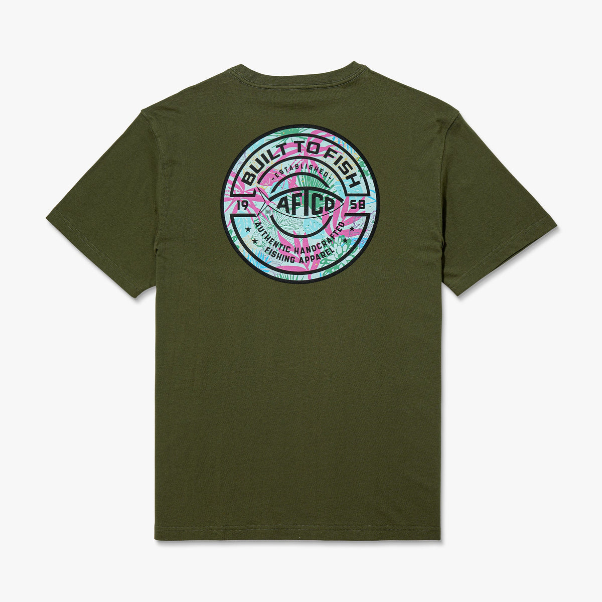 Mens Tropics Short Sleeve Men's Fishing T-Shirt - AFTCO