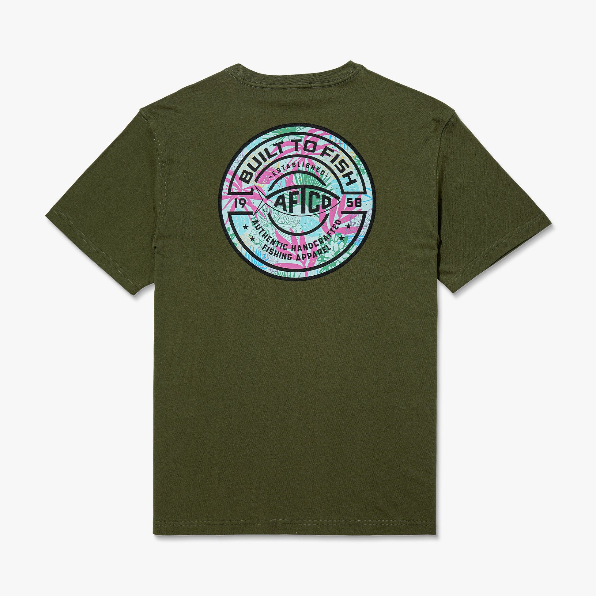 Mens Tropics Short Sleeve Men's Fishing T-Shirt - AFTCO