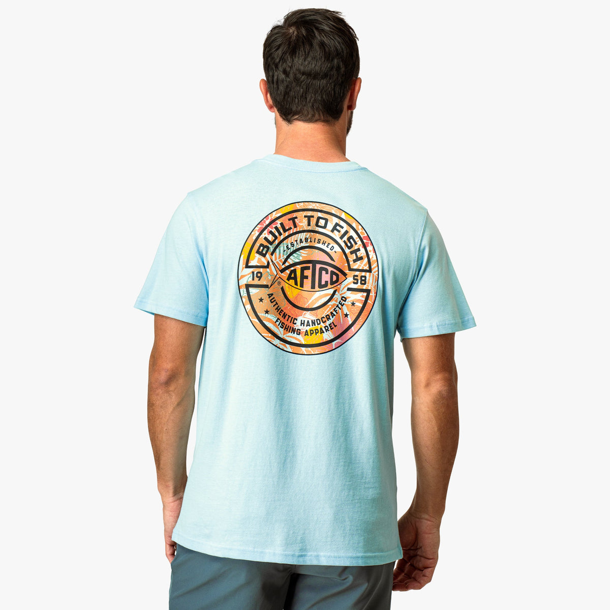 Mens Tropics Short Sleeve Men's Fishing T-Shirt - AFTCO