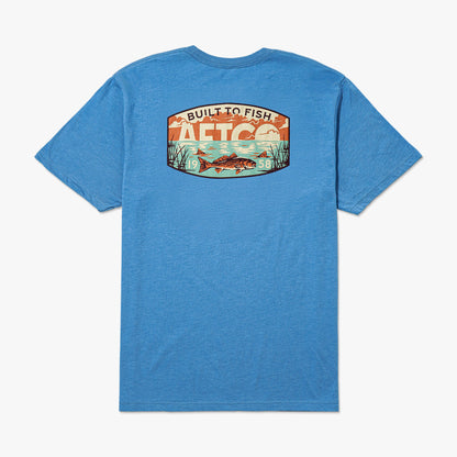 Mens Grass Flat Short Sleeve Men's Fishing T-Shirt - AFTCO