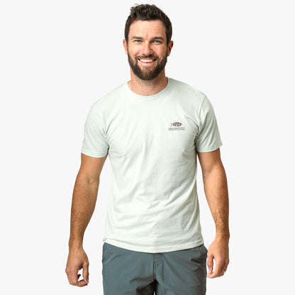 Mens Grass Flat Short Sleeve Men's Fishing T-Shirt - AFTCO