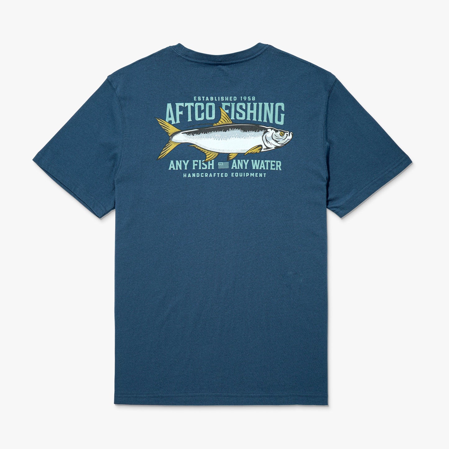 Mens Big Scale Short Sleeve Fishing T-Shirt - AFTCO