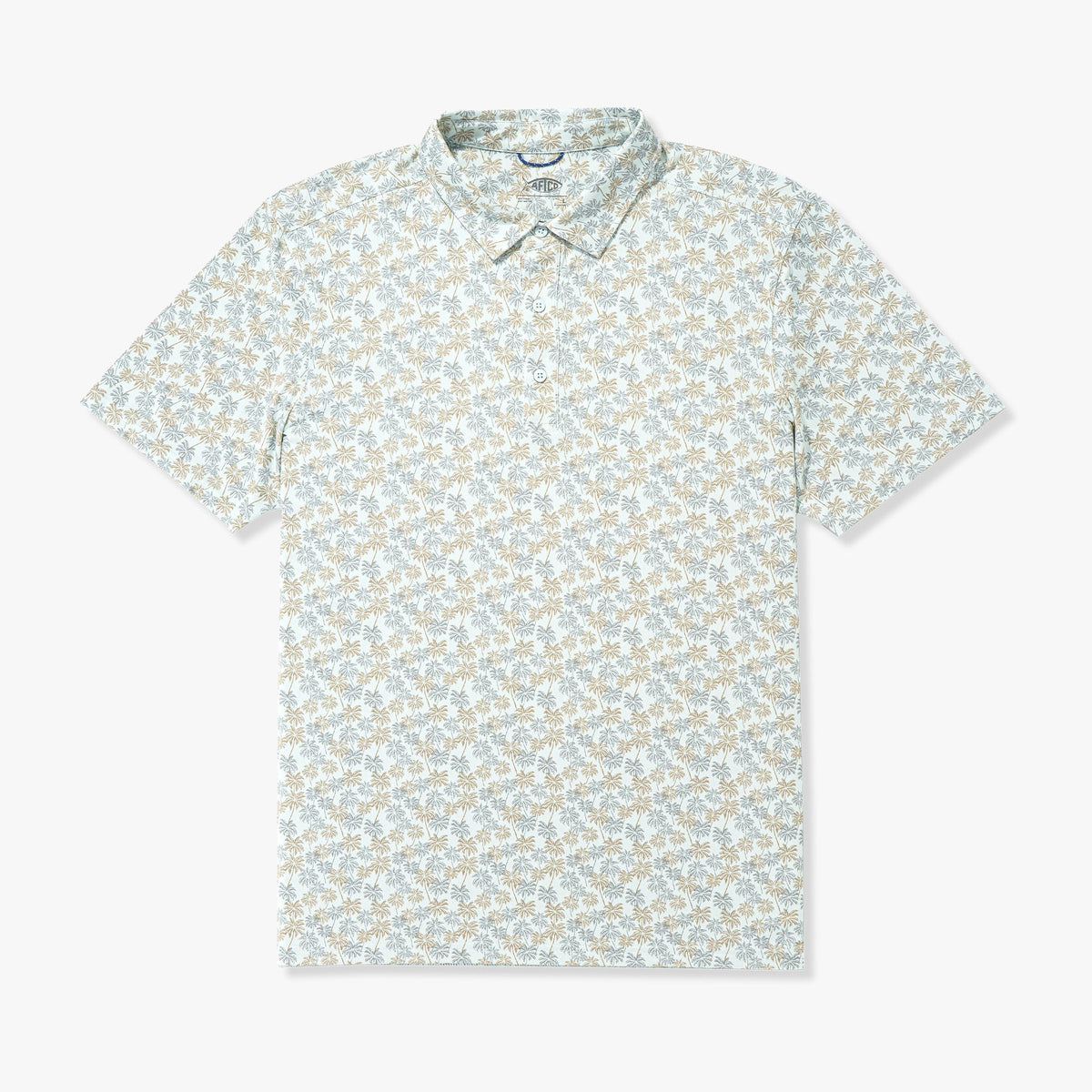 Mens Boatbar Printed Performance Polo Shirt - AFTCO