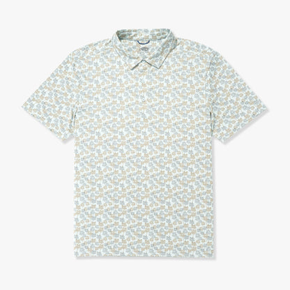 Mens Boatbar Printed Performance Polo Shirt - AFTCO