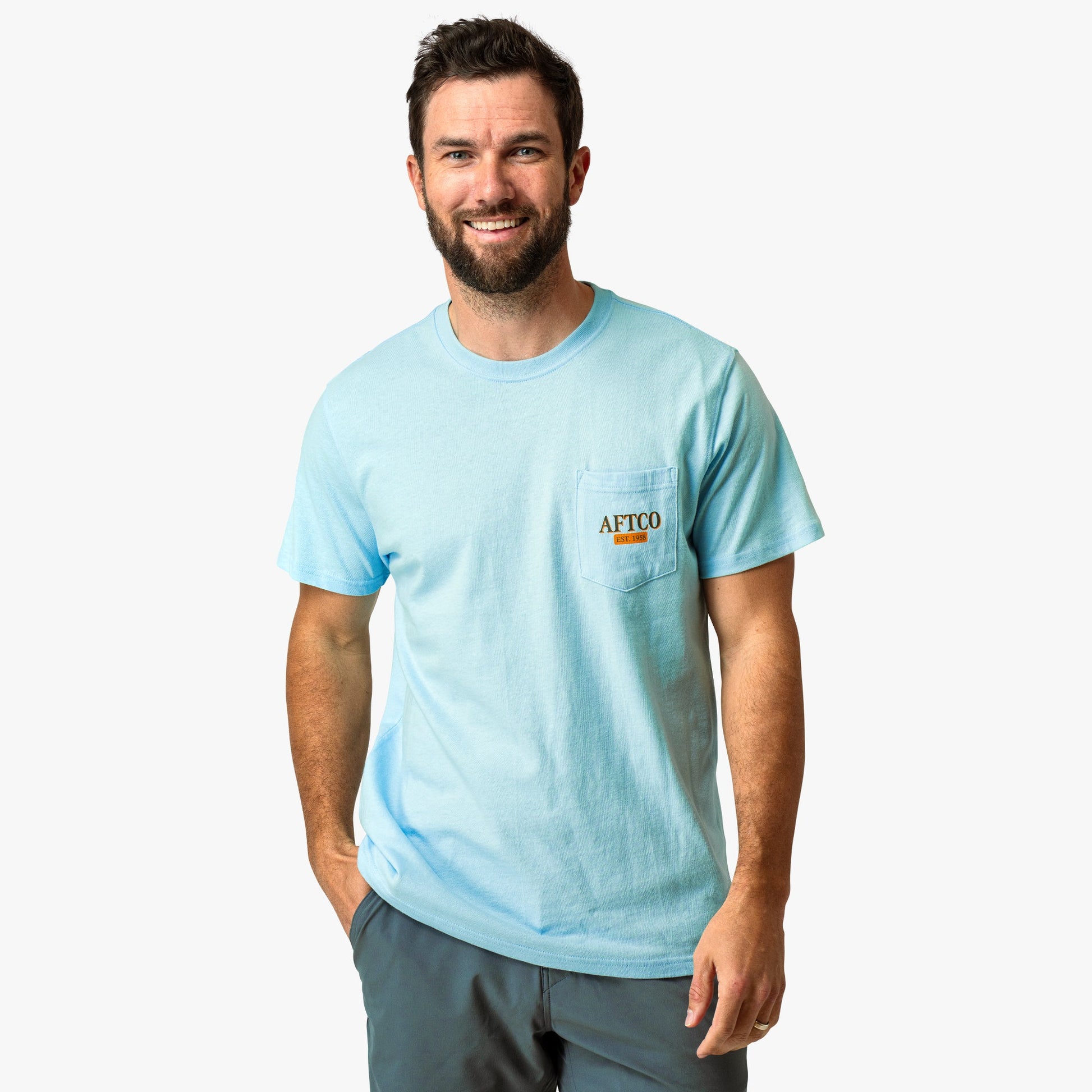 Mens Reflection Short Sleeve Fishing T-Shirt - AFTCO
