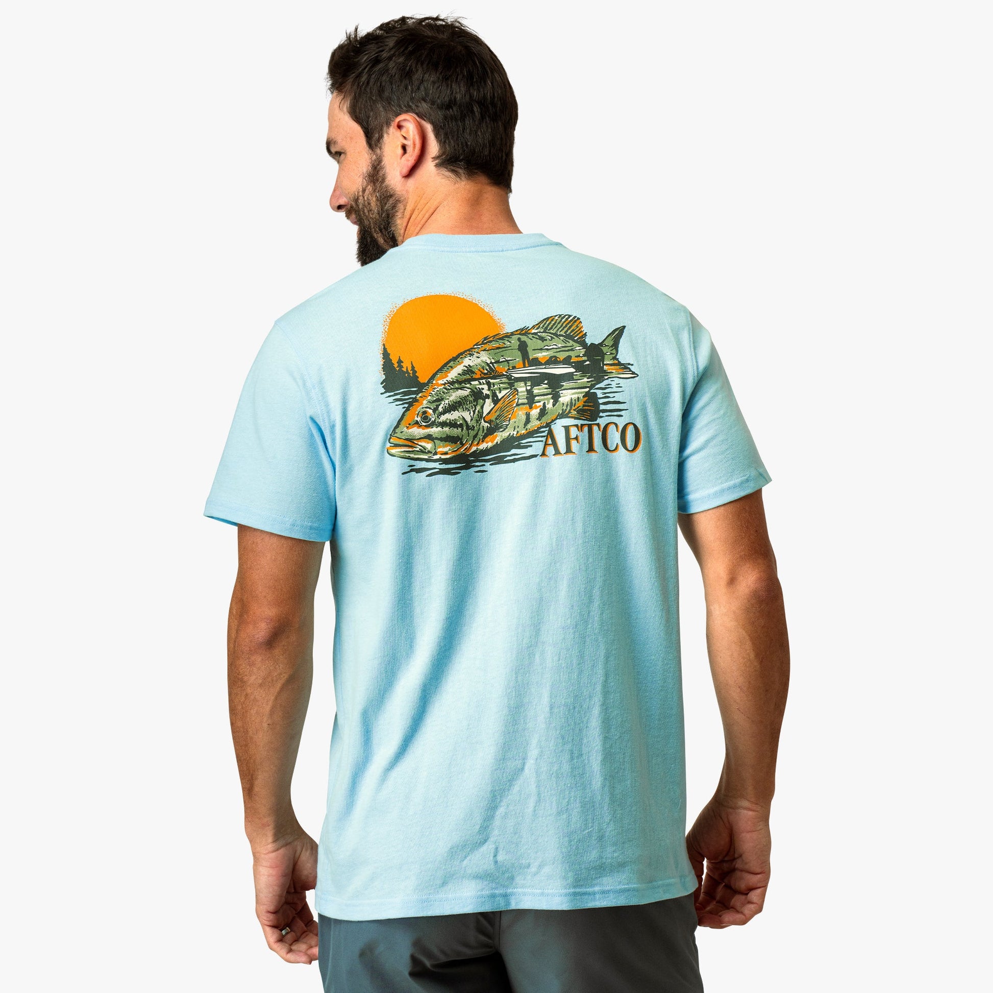 Mens Reflection Short Sleeve Fishing T-Shirt - AFTCO