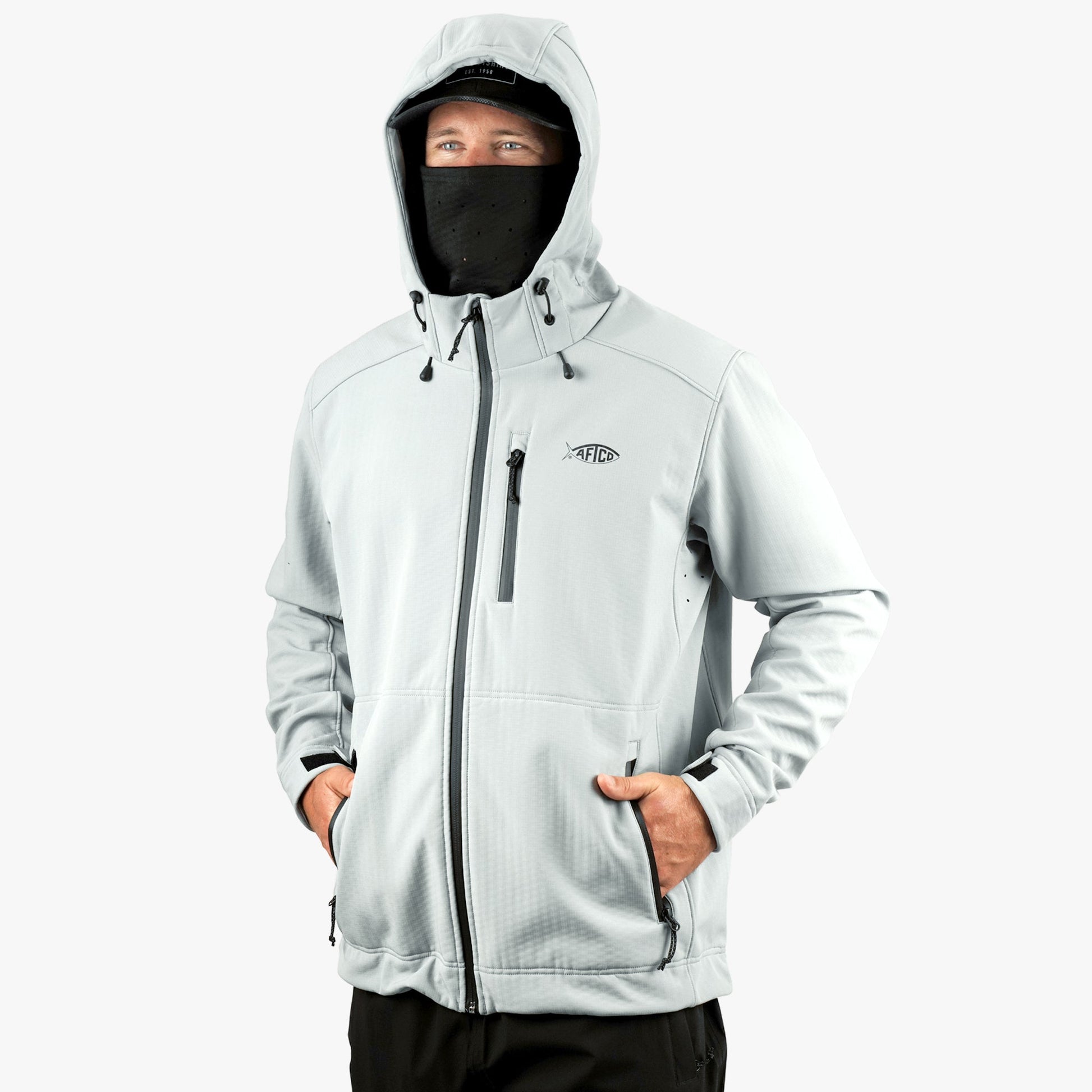 Mens Reaper Softshell Zip Up Jacket - AFTCO