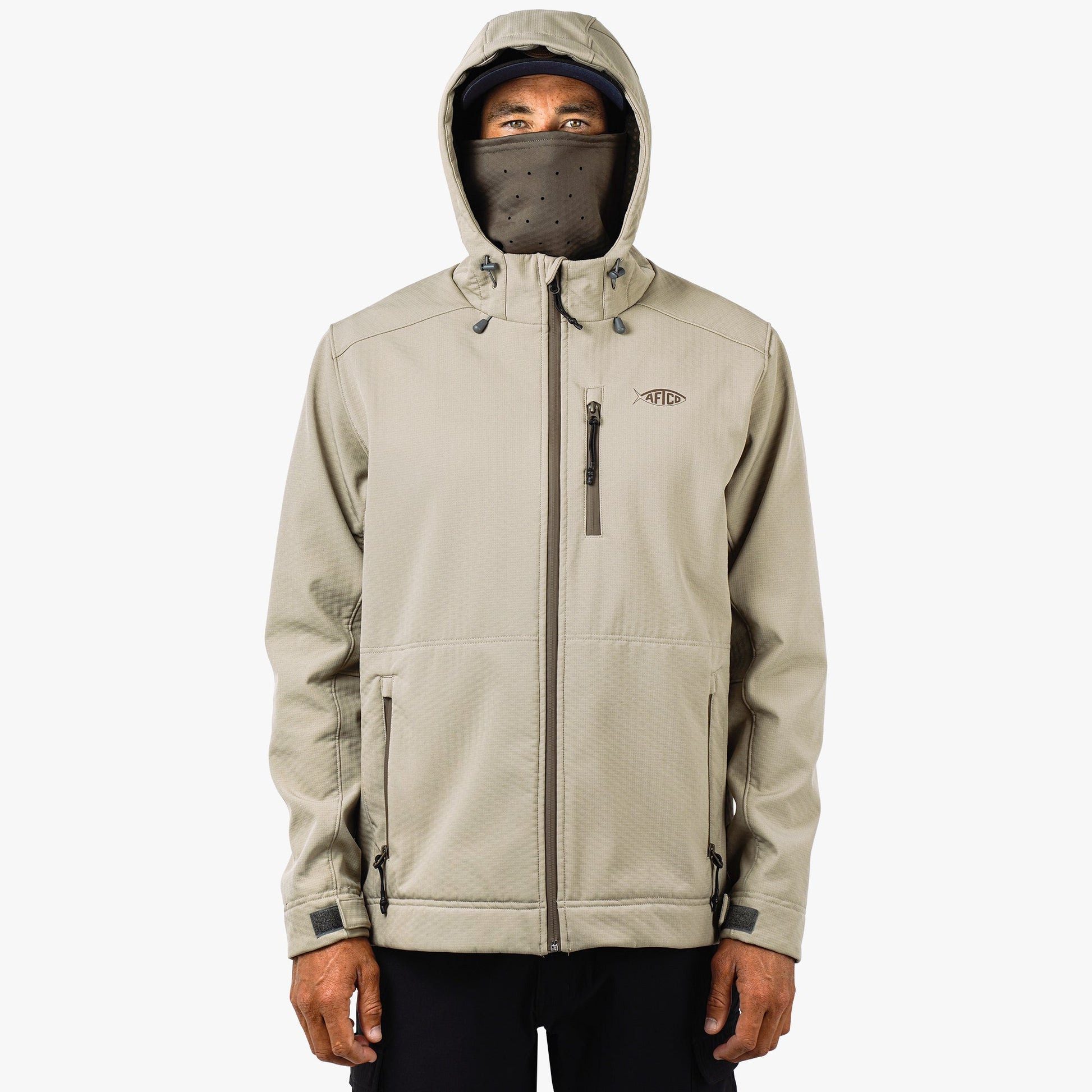 Mens Reaper Softshell Zip Up Jacket - AFTCO