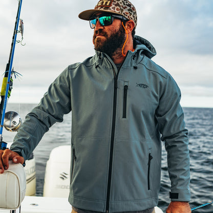 Mens Reaper Softshell Zip Up Jacket - AFTCO