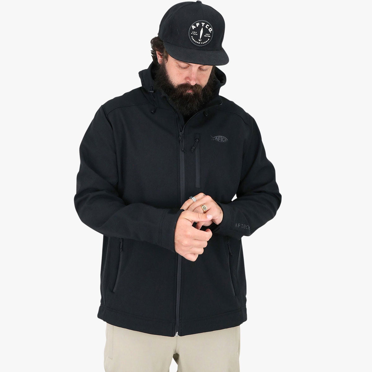 Mens Reaper Softshell Zip Up Jacket - AFTCO