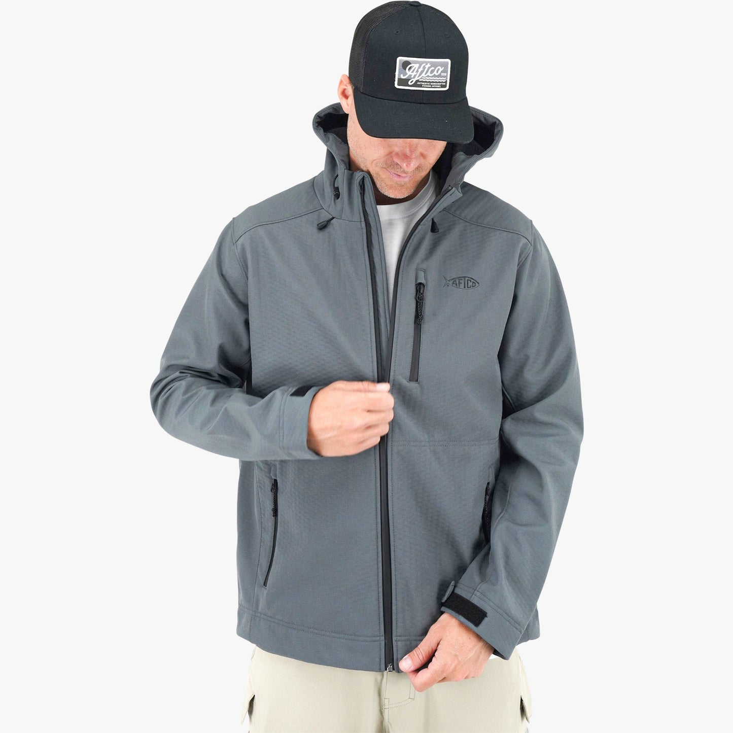 Mens Reaper Softshell Zip Up Jacket - AFTCO