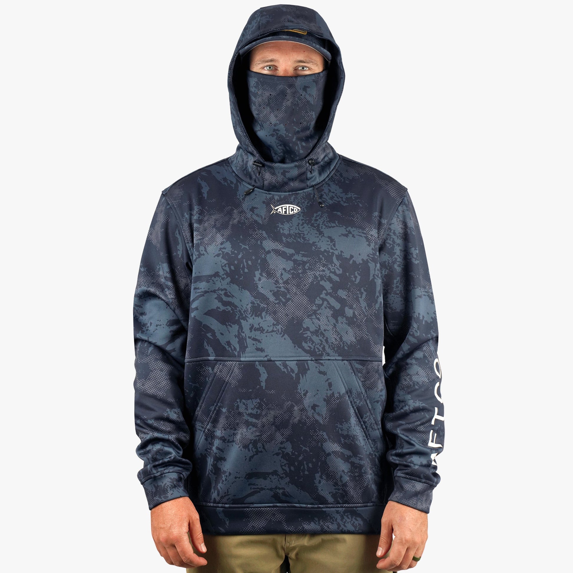 Mens Reaper Hoodie: Camo Sweatshirt - AFTCO