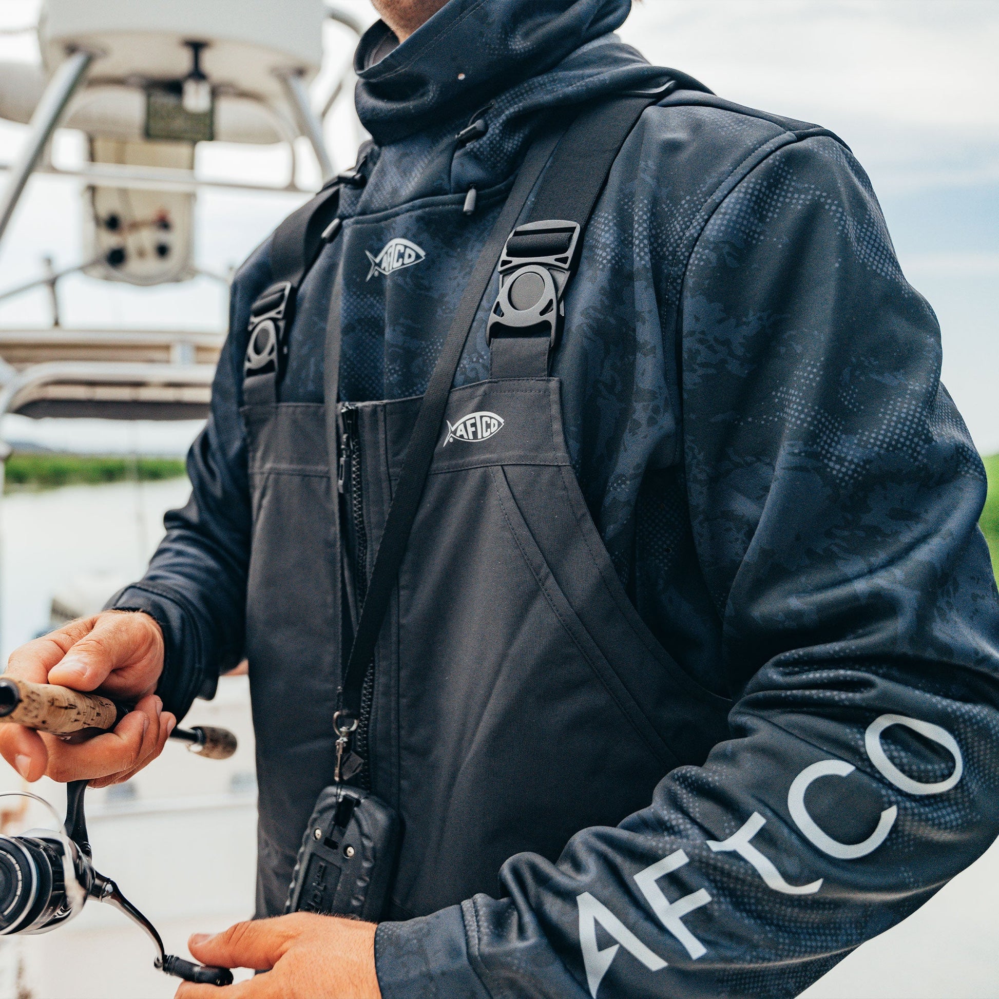 Mens Reaper Hoodie: Camo Sweatshirt - AFTCO