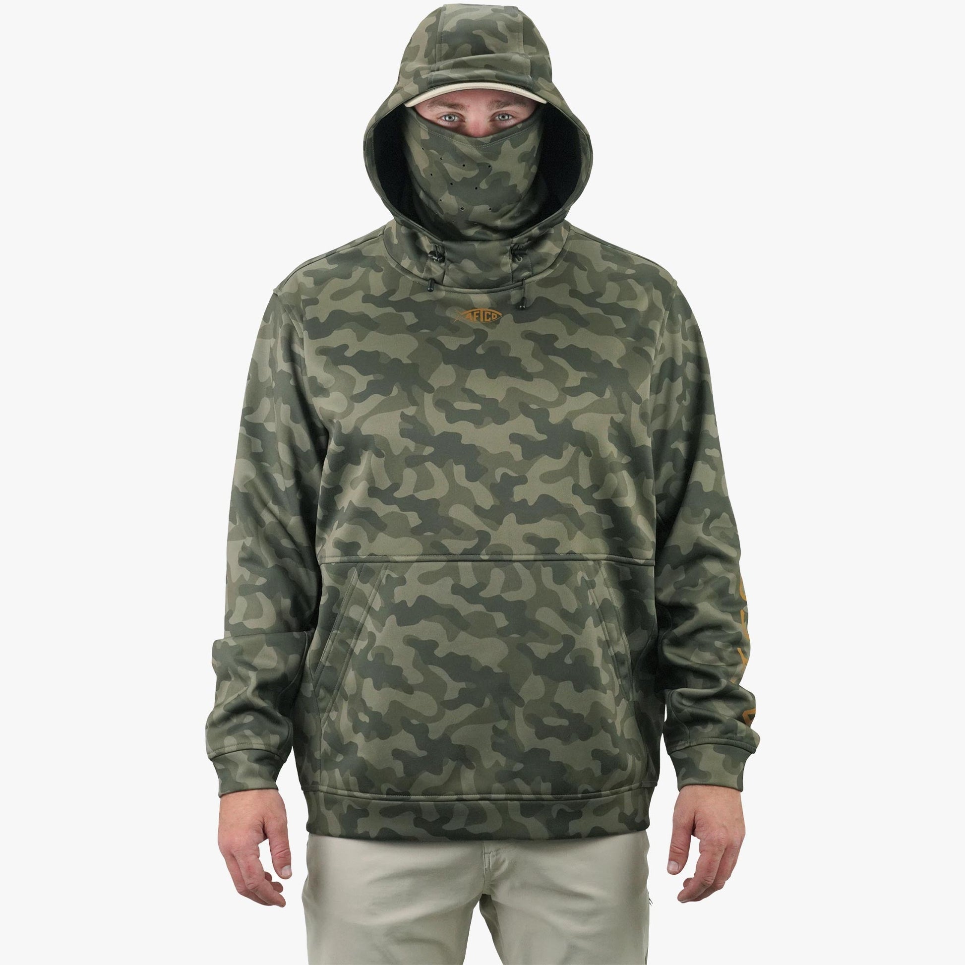 Mens Reaper Hoodie: Camo Sweatshirt - AFTCO