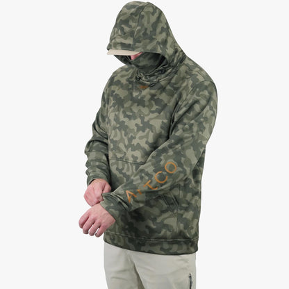 Mens Reaper Hoodie: Camo Sweatshirt - AFTCO