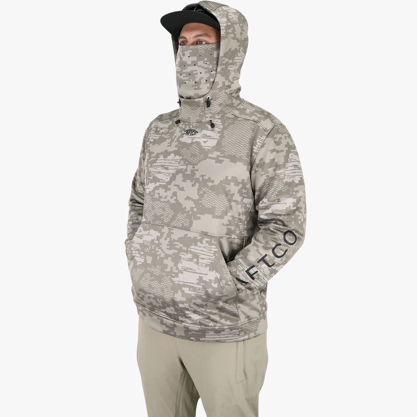 Mens Reaper Hoodie: Camo Sweatshirt - AFTCO