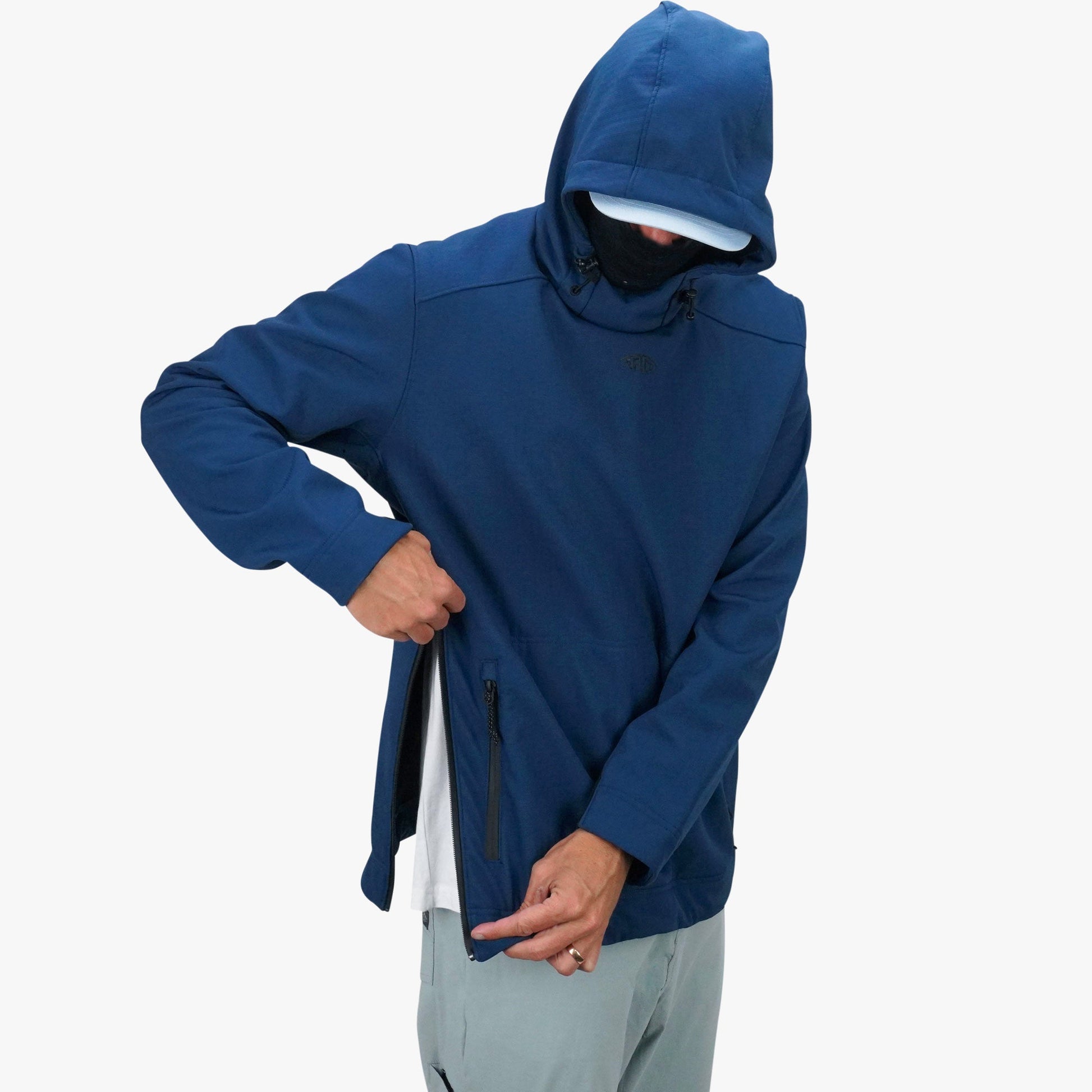 Mens Reaper Windproof Pullover Hoodie - Stretch Softshell - AFTCO