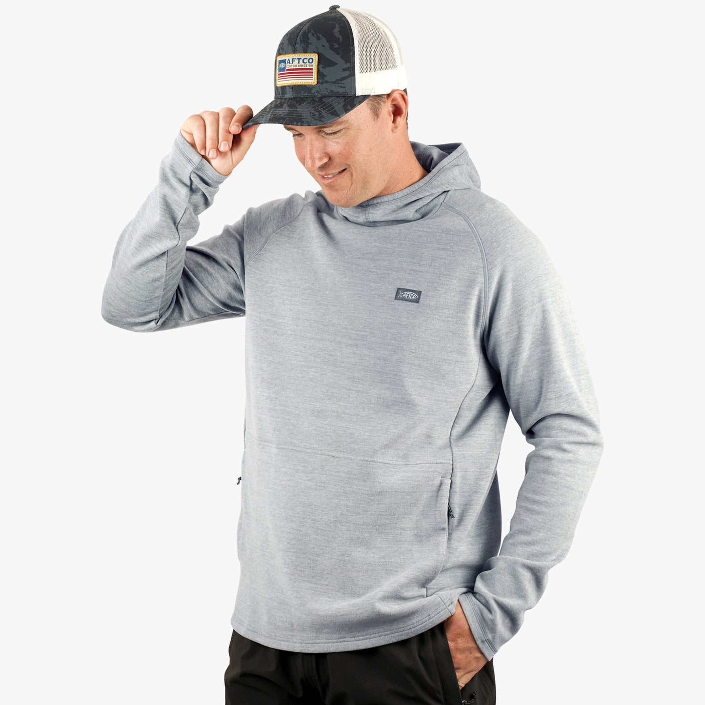 Mens Coastal Layer Pullover Hoodie - AFTCO