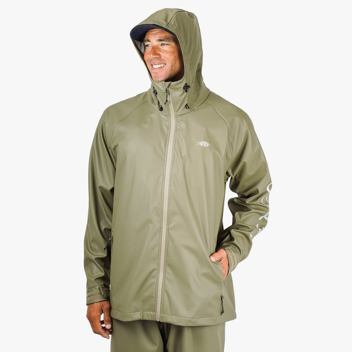 Mens Seafarer Fishing Rain Jacket - AFTCO