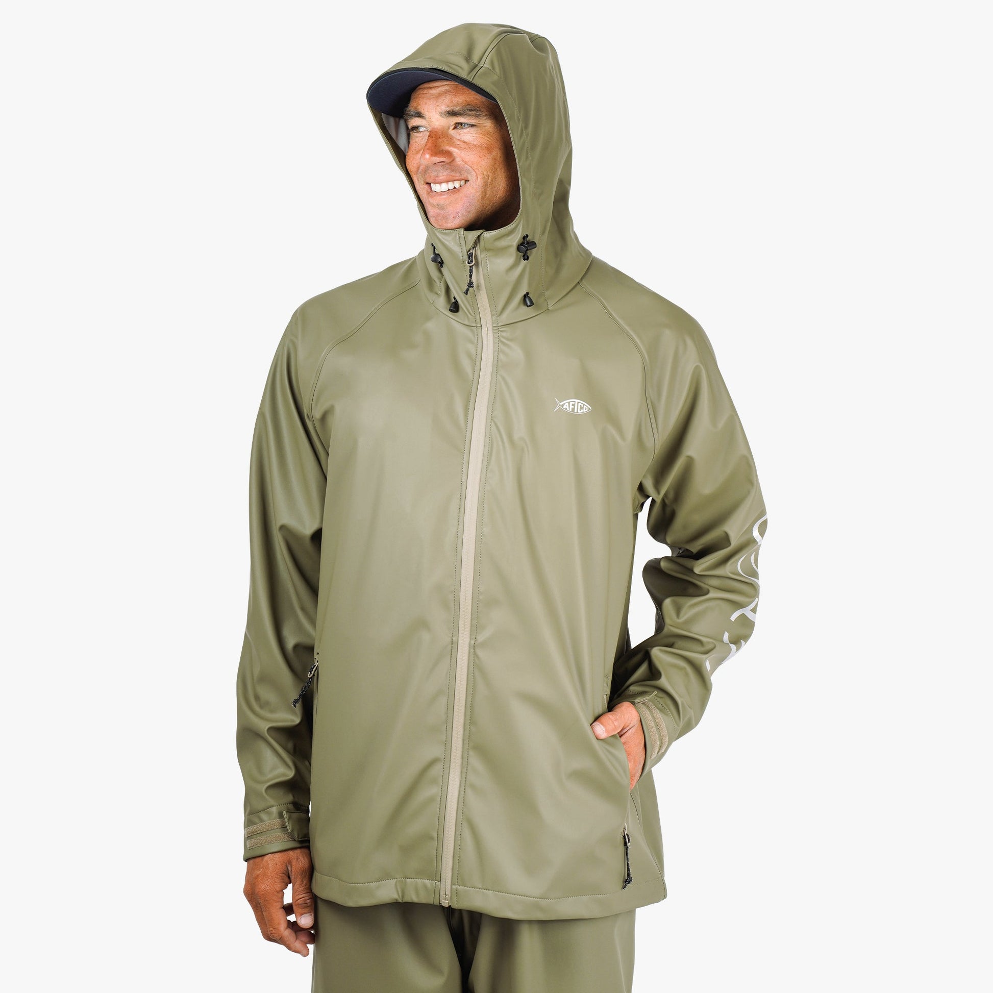 Mens Seafarer Fishing Rain Jacket - AFTCO
