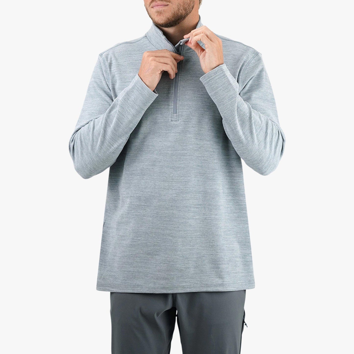 Mens Coastal Layer 1/4 Zip Fishing Pullover - AFTCO