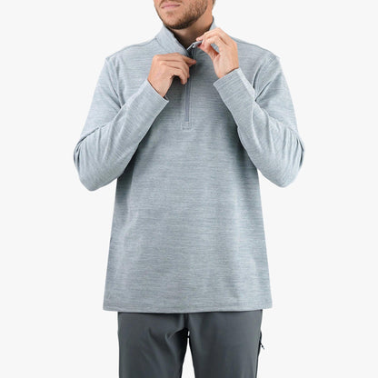 Mens Coastal Layer 1/4 Zip Fishing Pullover - AFTCO