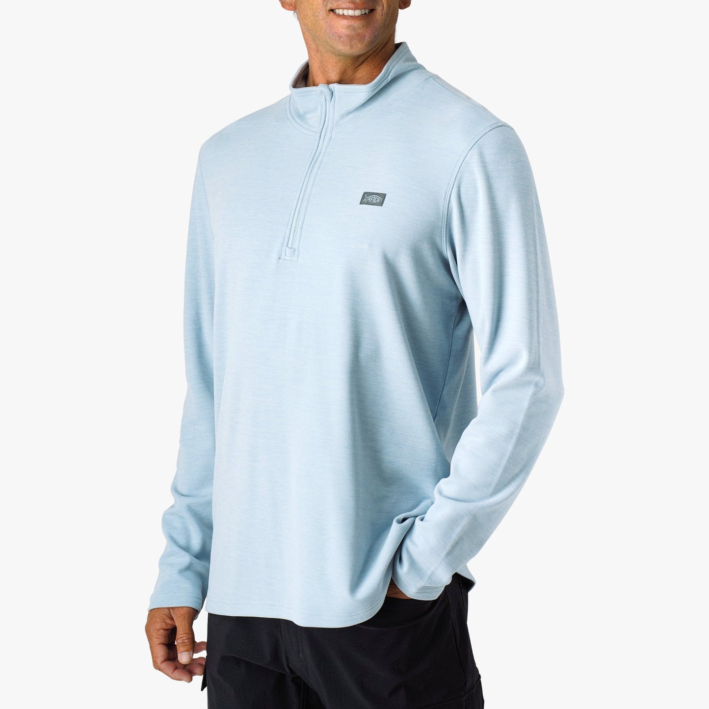 Mens Coastal Layer 1/4 Zip Fishing Pullover - AFTCO