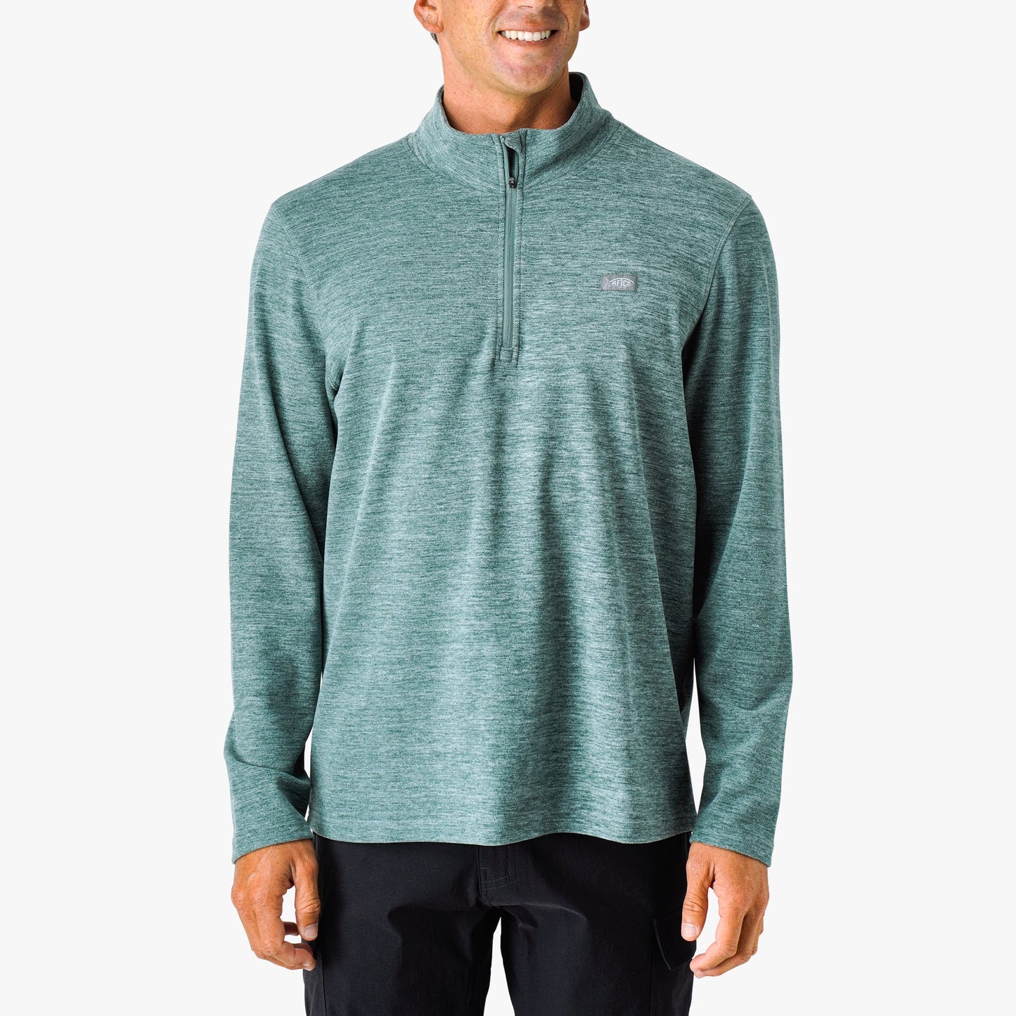 Mens Coastal Layer 1/4 Zip Fishing Pullover - AFTCO