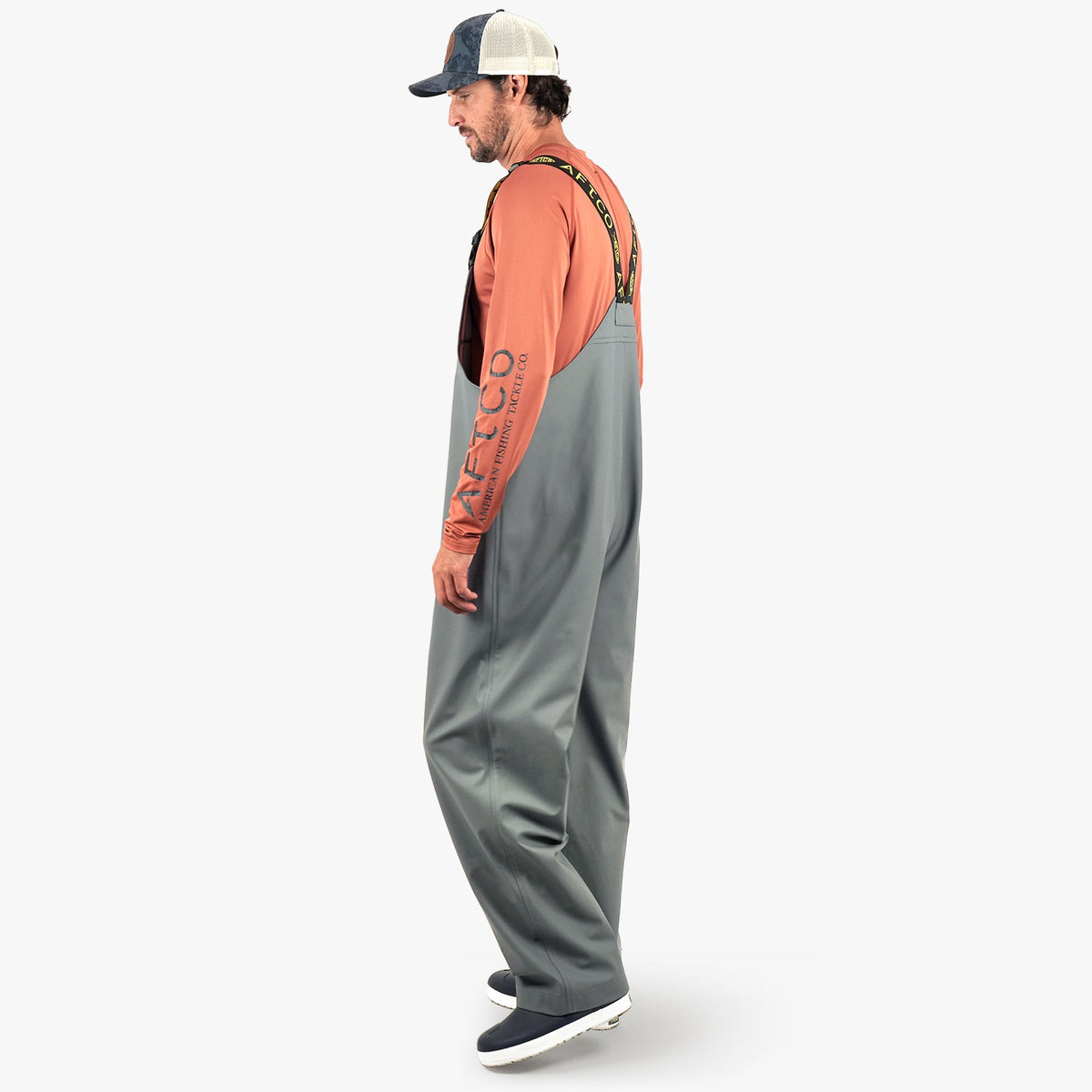 Mens Deep Set Waterproof Fishing Bibs - AFTCO