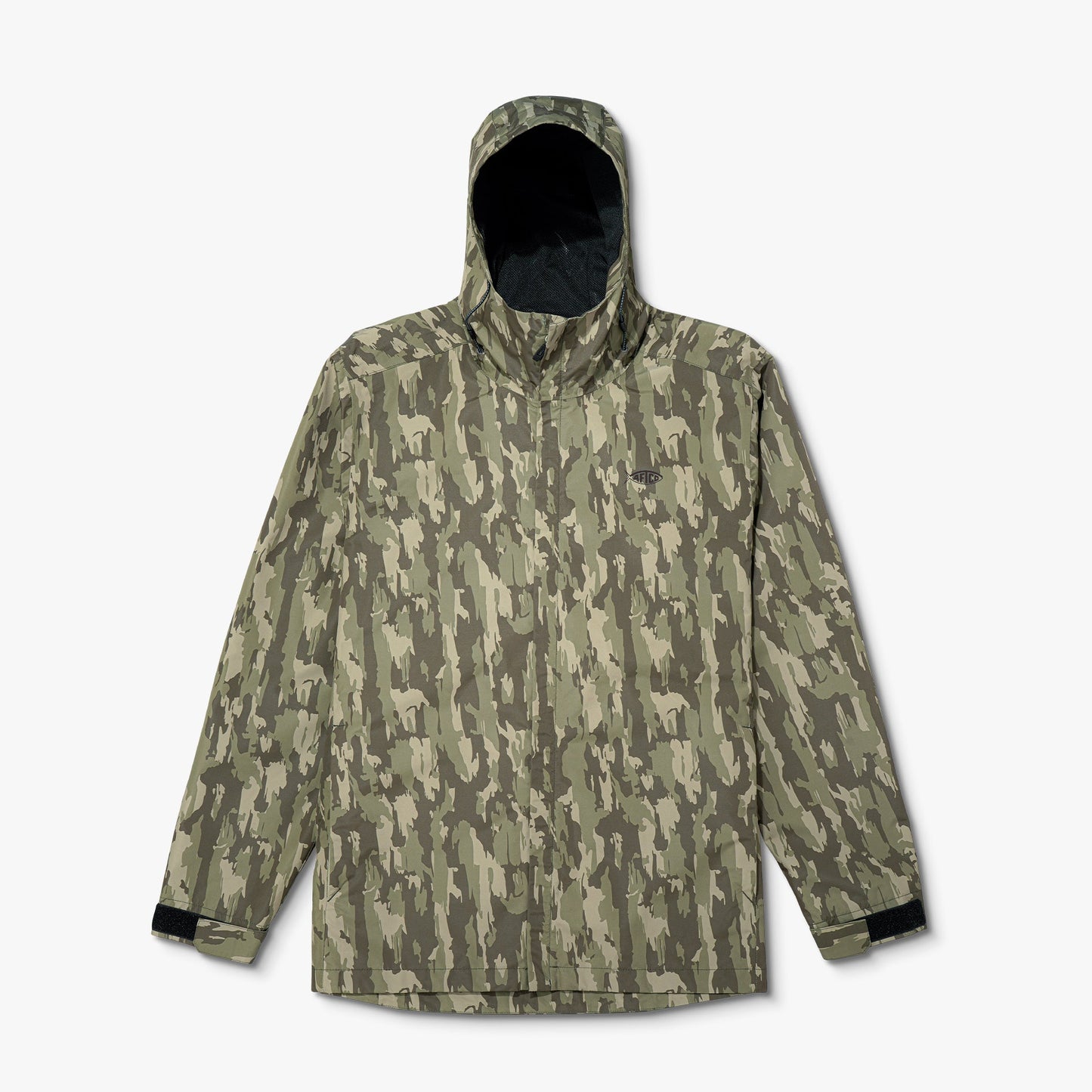 Mens Crossing Printed Camo Fishing Jacket - AFTCO