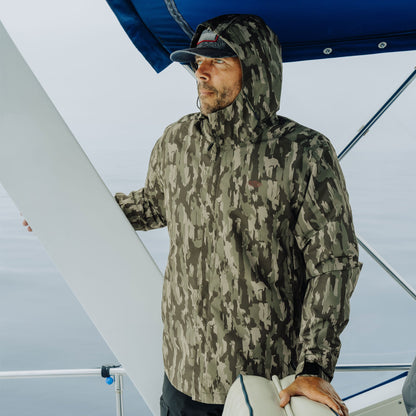 Mens Crossing Printed Camo Fishing Jacket - AFTCO