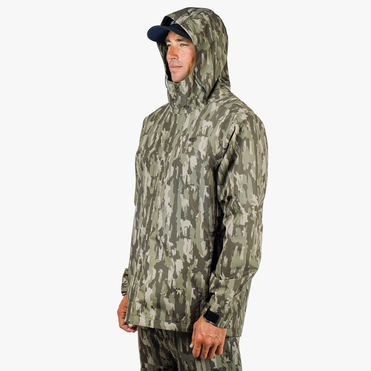 Mens Crossing Printed Camo Fishing Jacket - AFTCO