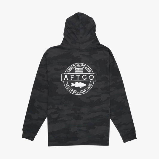Mens Bass Patch Pullover Hoodie - AFTCO