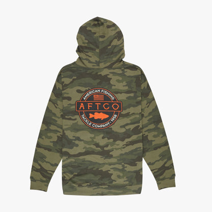 Mens Bass Patch Pullover Hoodie - AFTCO