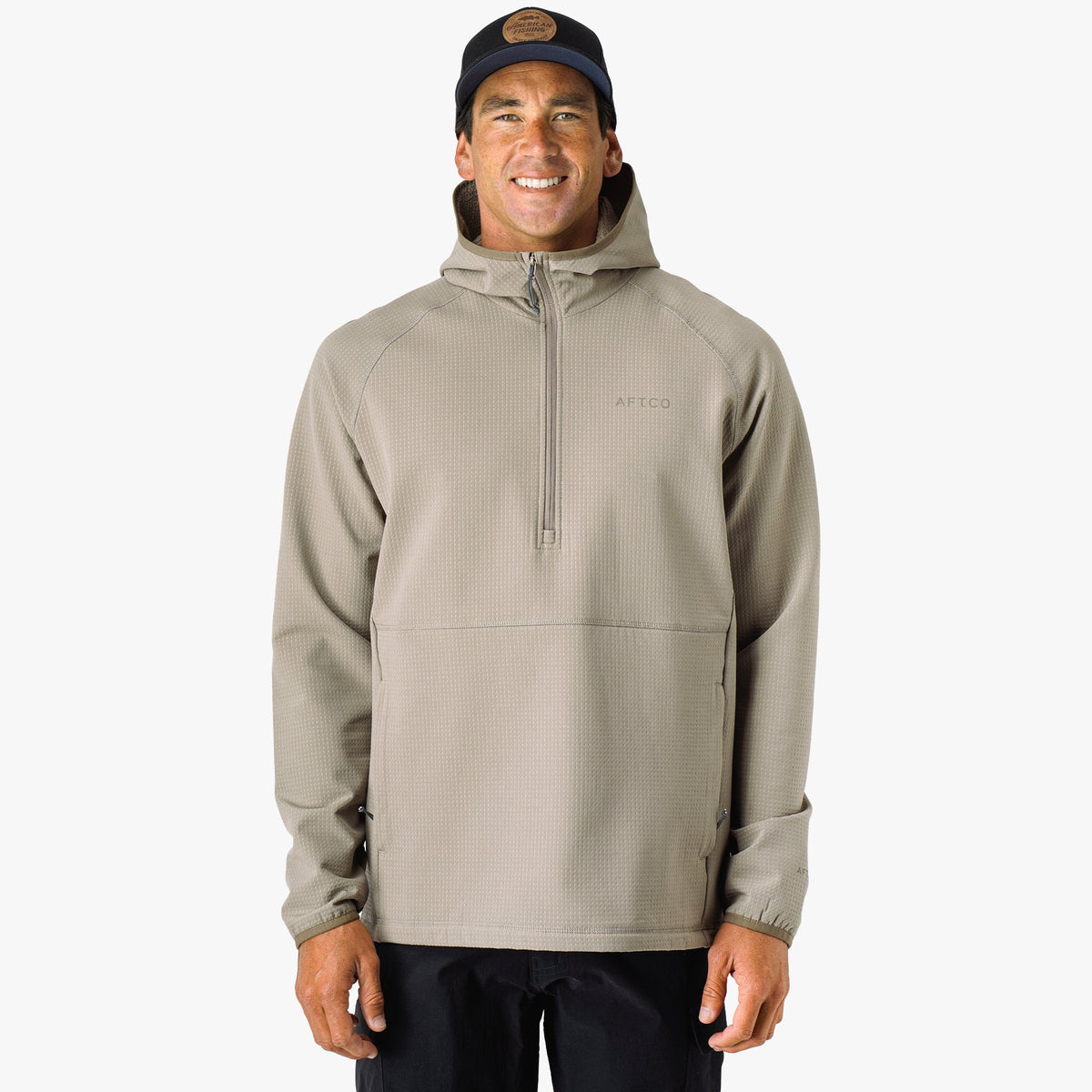 Mens Coronado 1/4 Zip Fishing Pullover Hoodie - AFTCO