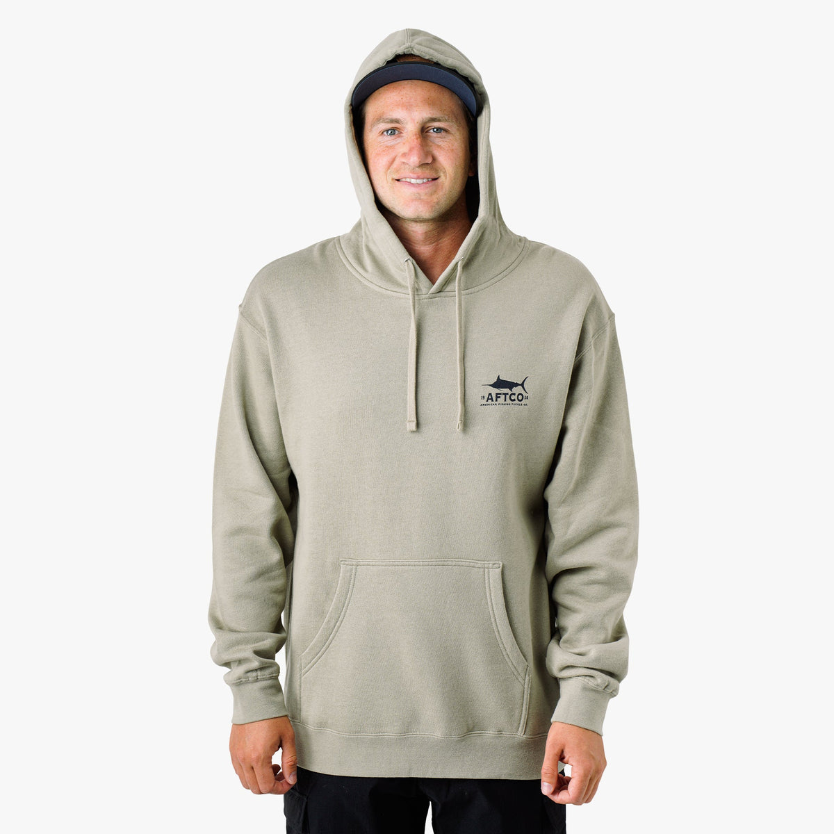 Mens Off The Record Mens Pullover Hoodie - AFTCO