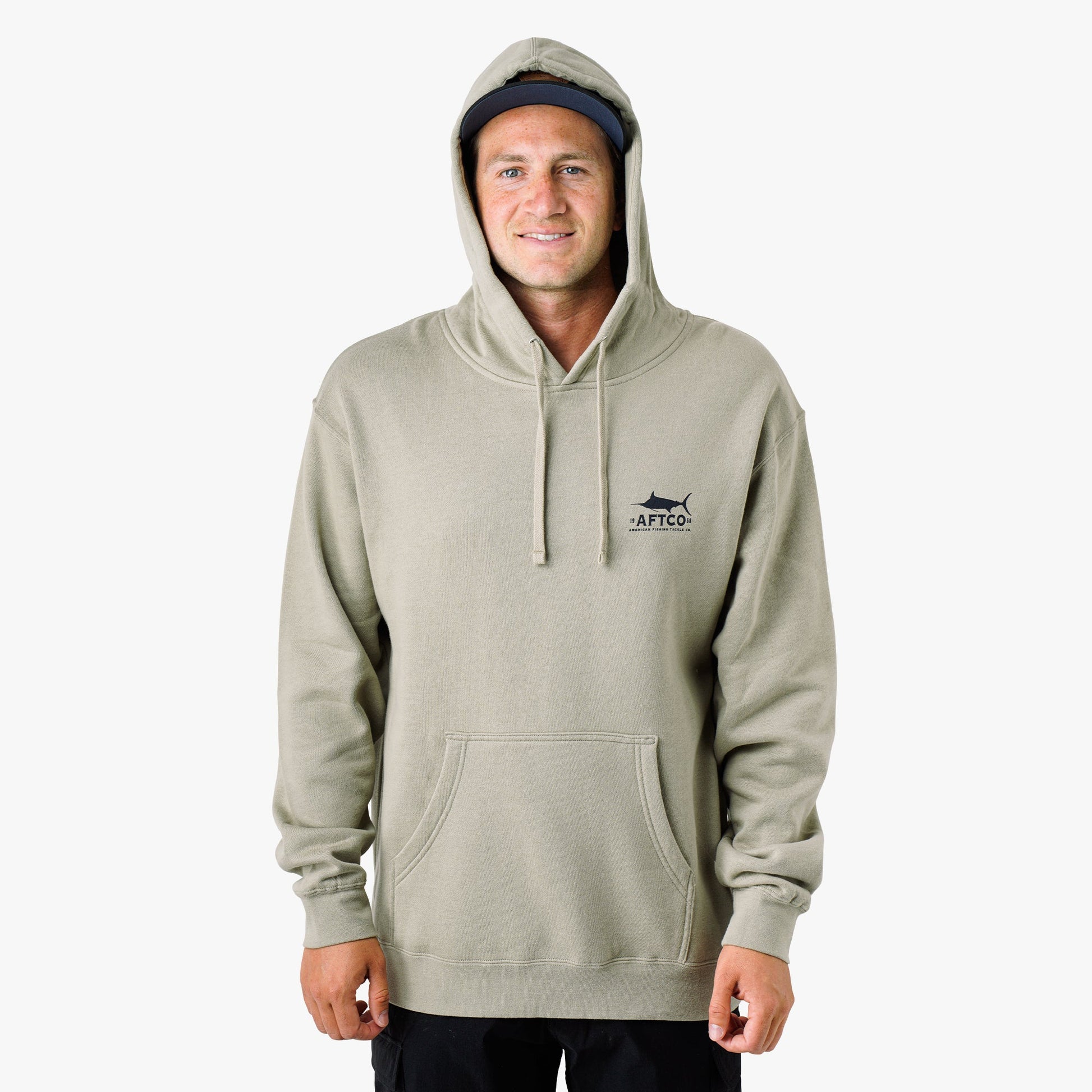 Mens Off The Record Mens Pullover Hoodie - AFTCO