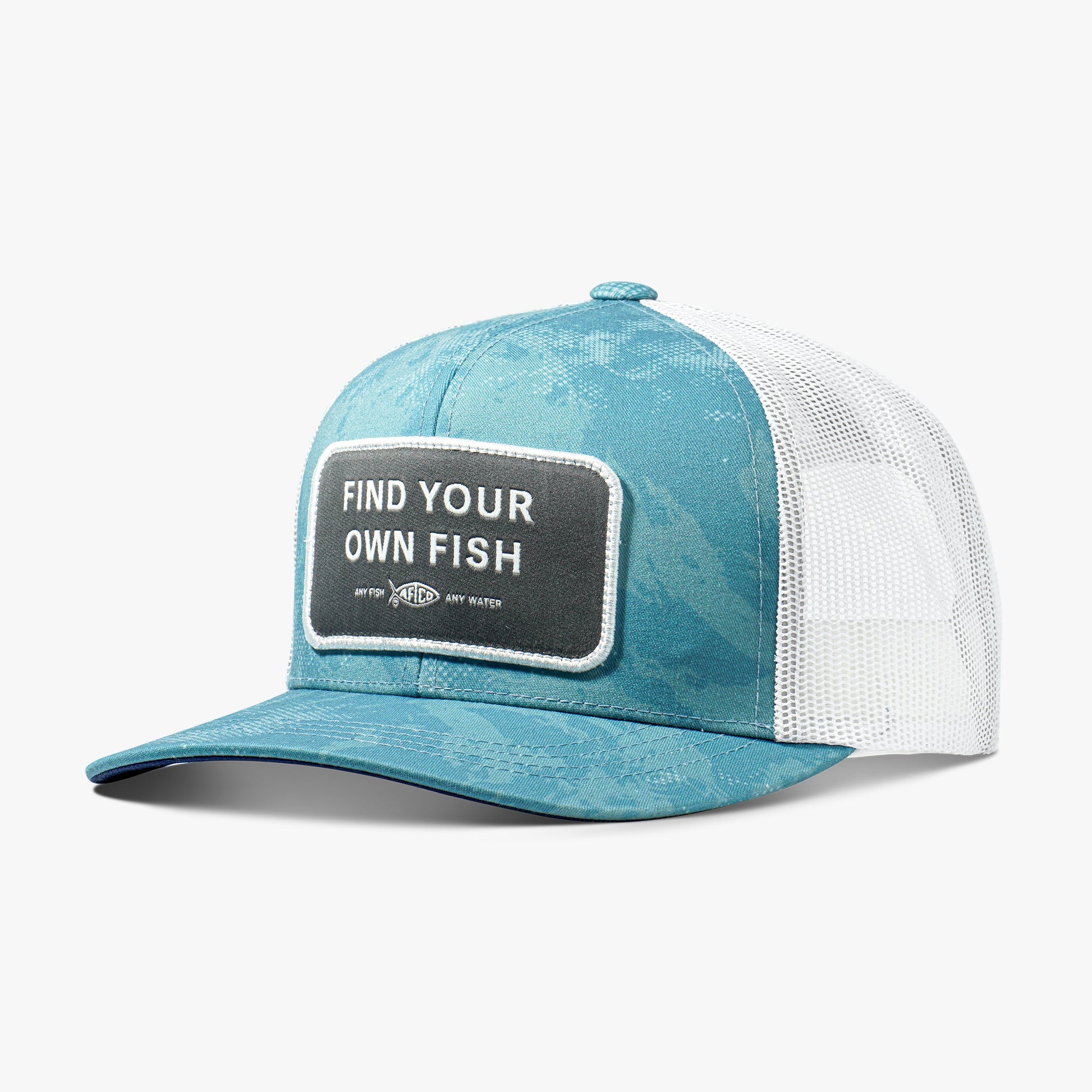 Mens Find Your Own Fish Trucker Hat - AFTCO