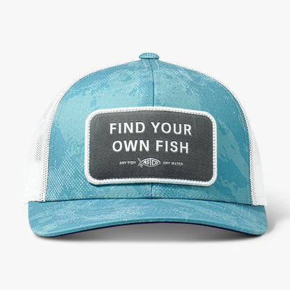 Mens Find Your Own Fish Trucker Hat - AFTCO