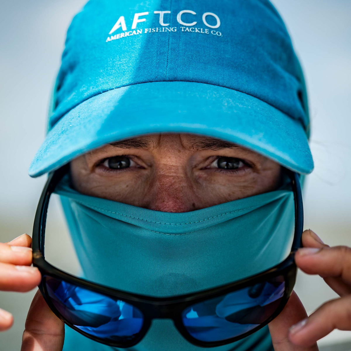 Mens Air-O Mesh Fishing Sun Mask - AFTCO