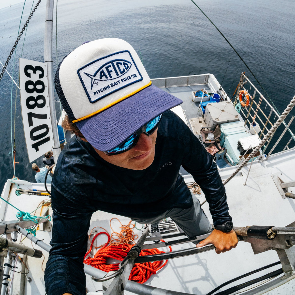 Mens 00's AFTCO Vintage Fishing Hat - AFTCO