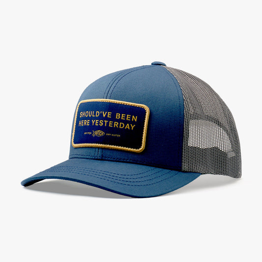 Mens Should've Been Here Yesterday Fishing Trucker Hat - AFTCO