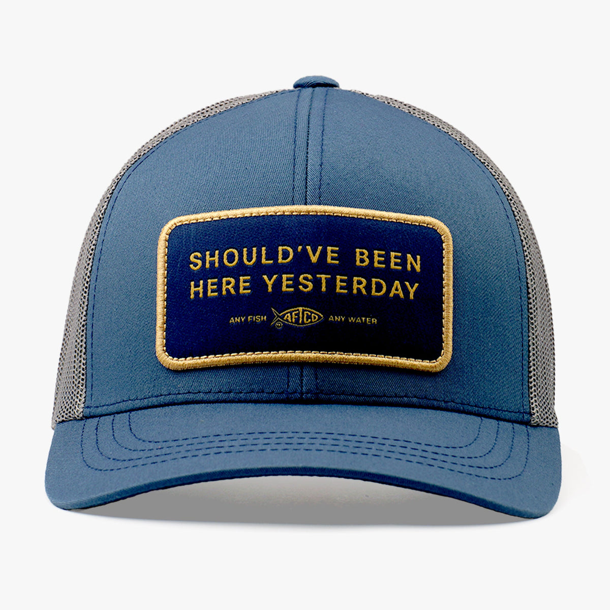 Mens Should've Been Here Yesterday Fishing Trucker Hat - AFTCO