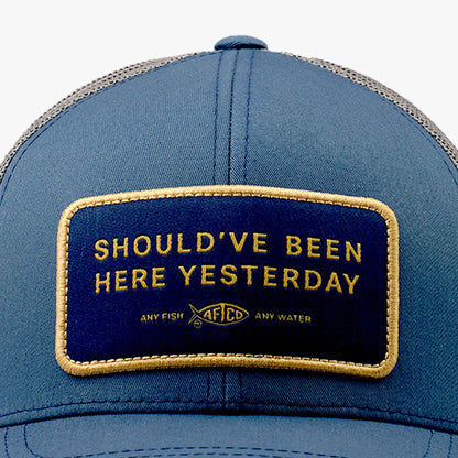 Mens Should've Been Here Yesterday Fishing Trucker Hat - AFTCO